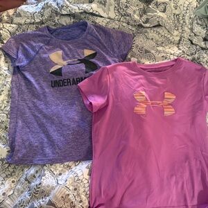 Under Armour Kids Shirts - Purple and Pink
